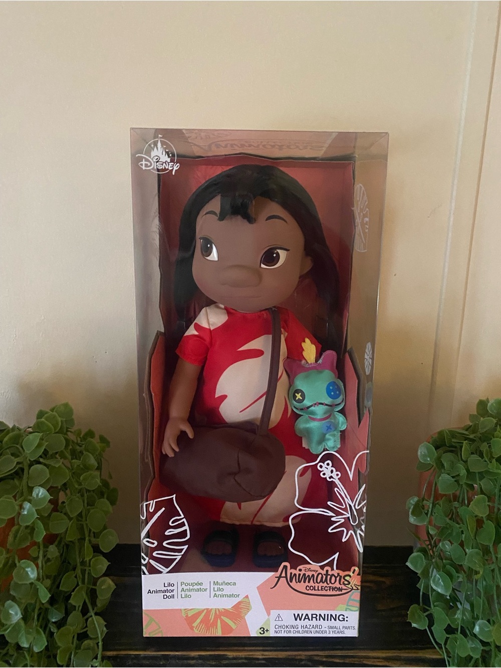 Disney Animators Collection Lilo & Stitch 16" Lilo Doll scrump sandals and bag
